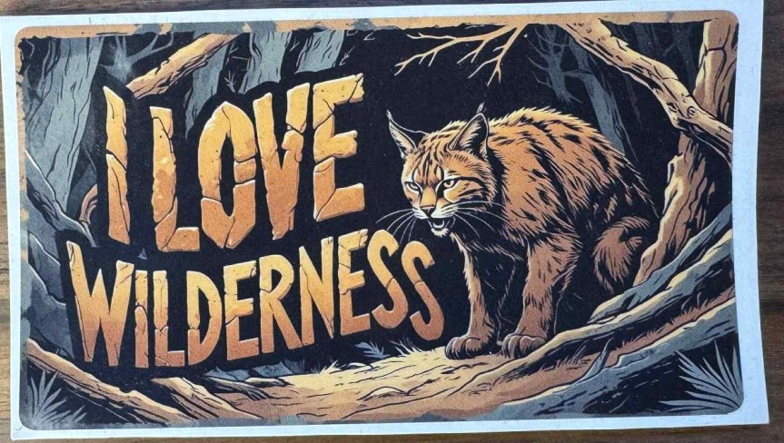 I Love Wilderness sticker