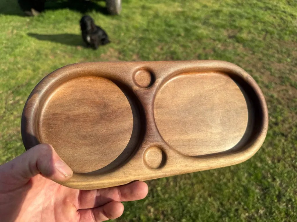 Walnut Herb Processing Tray