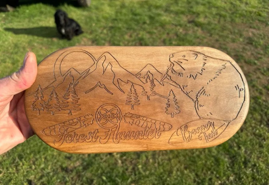 Walnut Herb Processing Tray